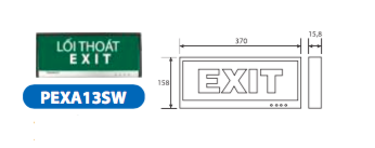 Đèn exit Paragon PEXA13SW